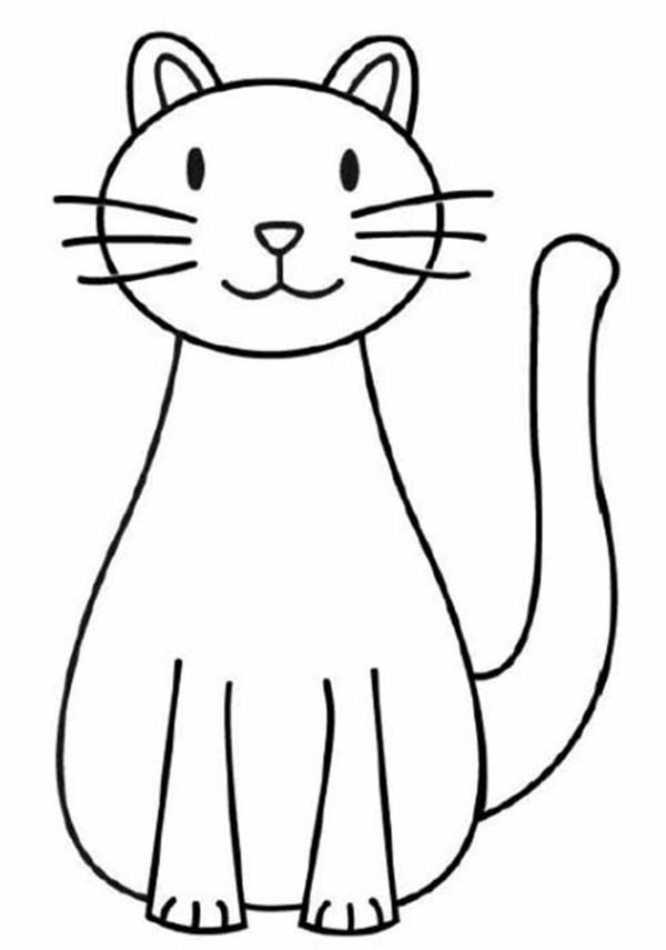 600x855 Pictures Easy Cat Drawings For Kids,