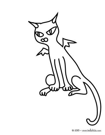 364x470 Black Cats Coloring Pages