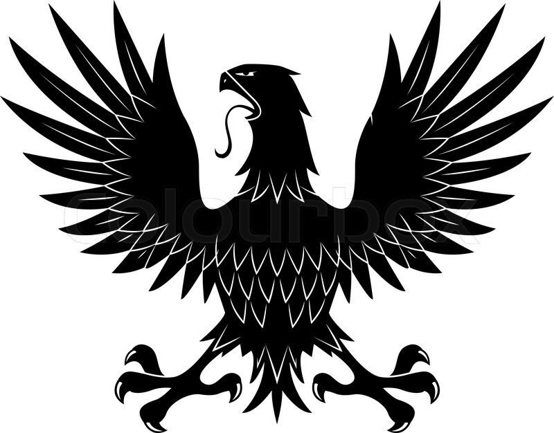 800x626 King Of Heaven Medieval Heraldic Symbol Of Black Eagle