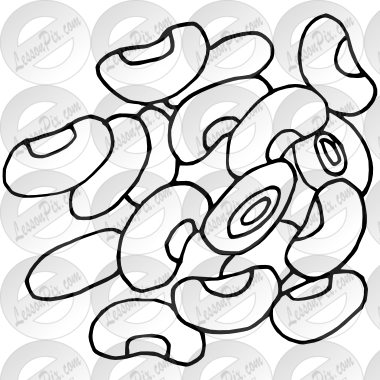 380x380 Black Eyed Peas Outline For Classroom Therapy Use