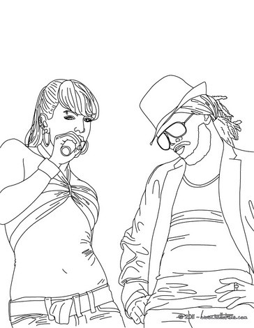 364x470 Fergie And The Black Eyed Peas Coloring Page. More Famous People