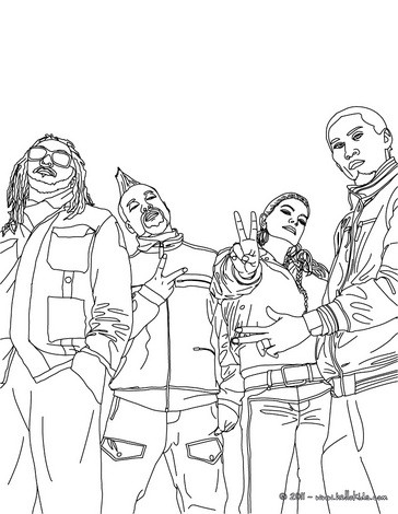 364x470 American The Black Eyed Peas Coloring Pages