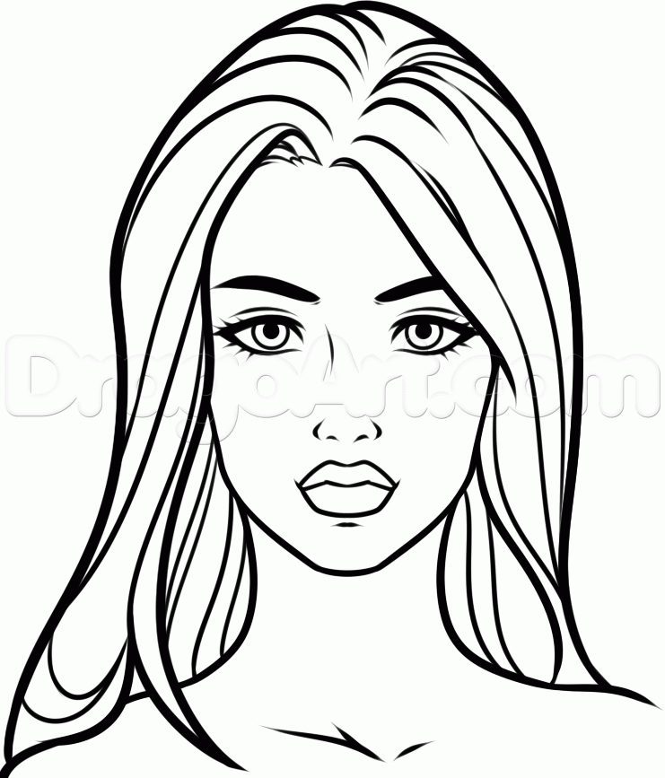 741x867 How To Draw A Beautiful Face Step 9 Draw It Face