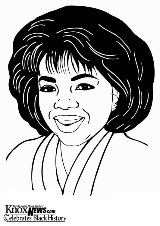 531x750 Coloring Page Oprah Winfrey