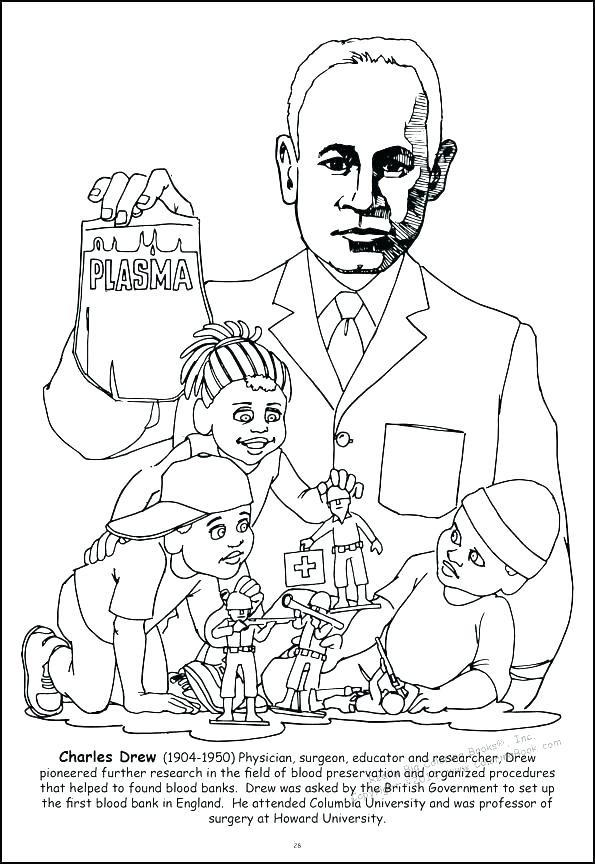 595x864 Lovely Black History Month Coloring Pages Print President Page
