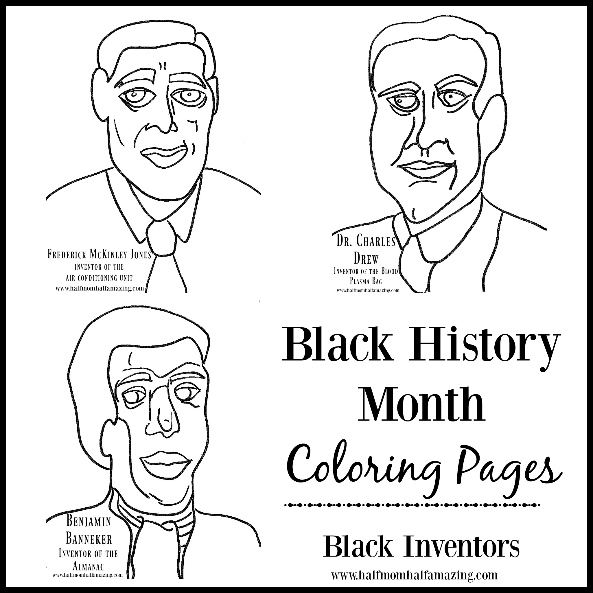 2050x2050 Black History Month Coloring Sheet Freebies!