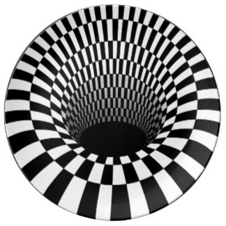 324x324 Black Hole Plates Zazzle