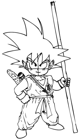 310x542 How To Draw Son Goku As A Child From Dragon Ball Z With Drawing