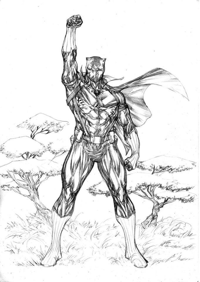 681x960 Black Panther By Guile Sharp Comic Art Black