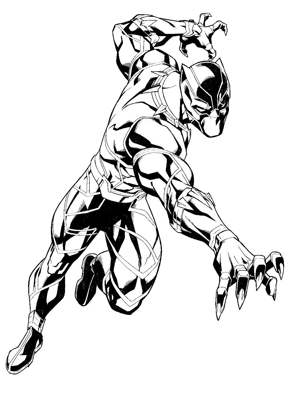 1024x1406 Black Panther (Black Amp White Art) Black Panther