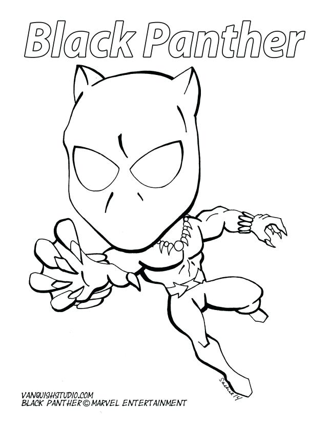 640x828 Super Hero Black Panther Coloring Sheet