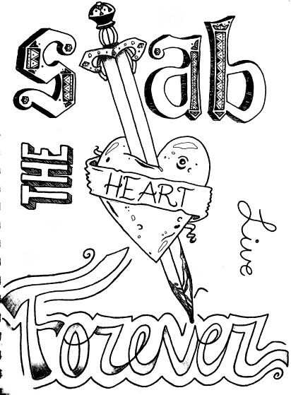 412x559 Stab The Heart Live Forever.