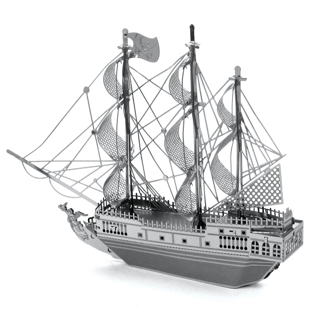1280x1280 Metal Earth Black Pearl Pirate Ship 3d Model Kit Kitty Hawk