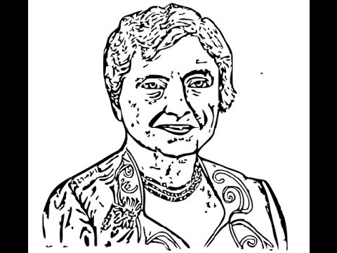 480x360 How To Draw Helen Keller Face Sketch Drawing Step By Step