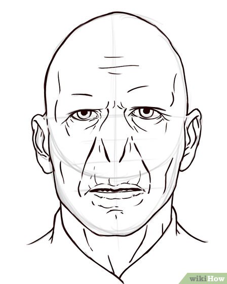 448x560 How To Draw Voldemort 5 Steps (With Pictures)