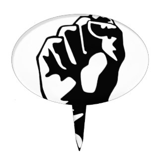 324x324 Black Power Fist Kitchen Accessories Amp Supplies Zazzle