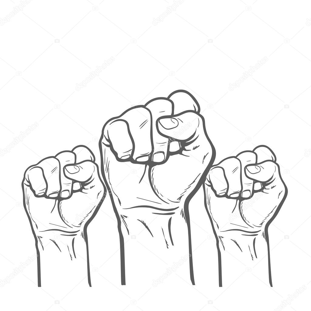 1024x1024 Fist As A Symbol Of Good Luck, Strength And Determination Stock