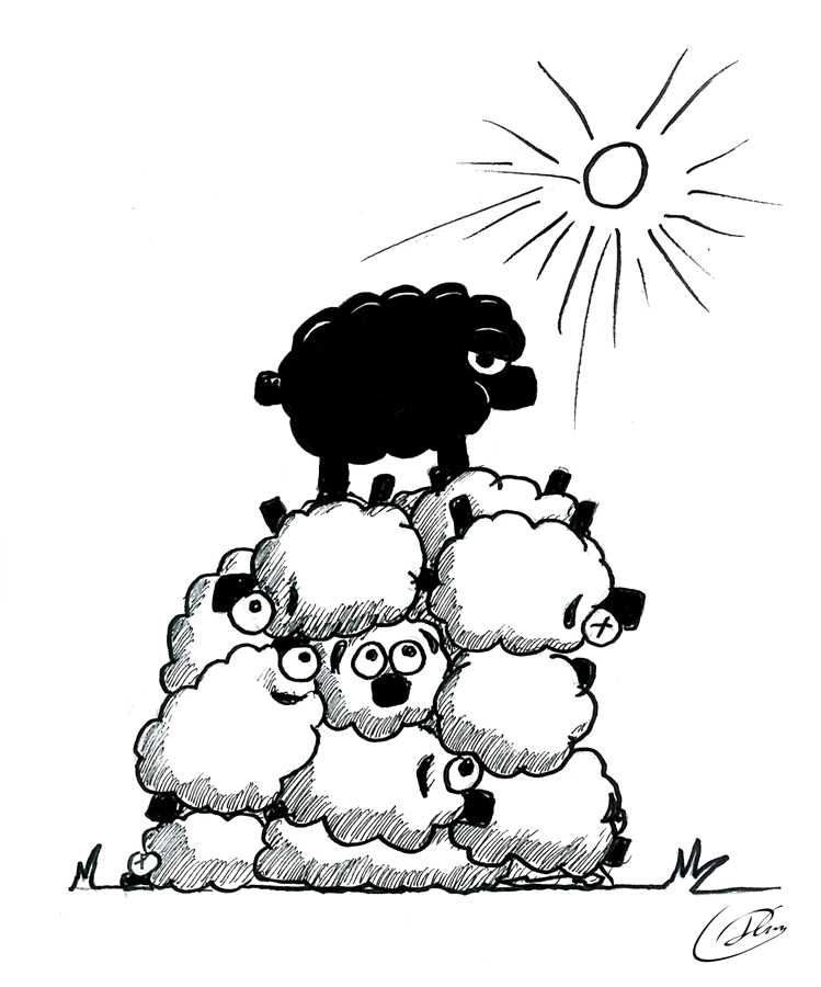 Black Sheep Drawing at GetDrawings | Free download