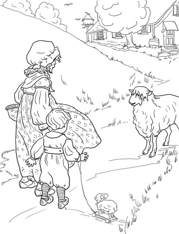 368x480 Baa Baa Black Sheep Coloring Page Free Printable Coloring Pages