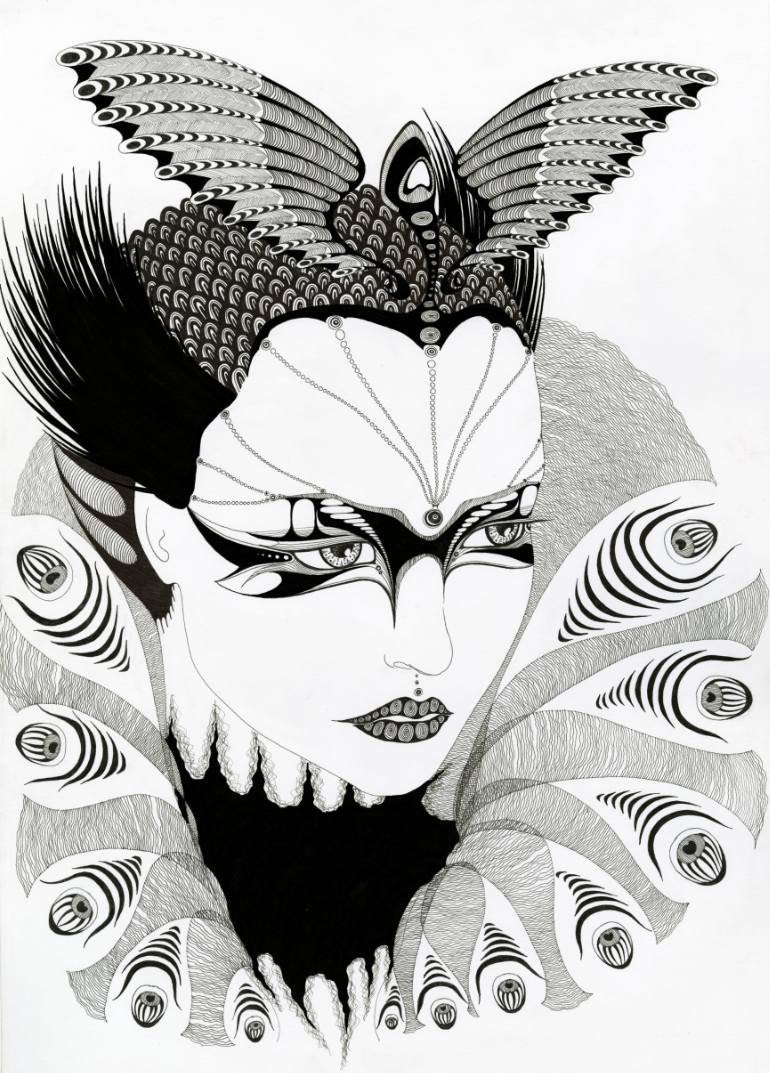 770x1073 Saatchi Art The Black Swan Drawing By Aiste Gureviciute