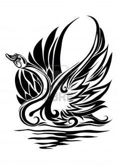 236x333 Swan In Engraving Style Vector Tattoo Swans