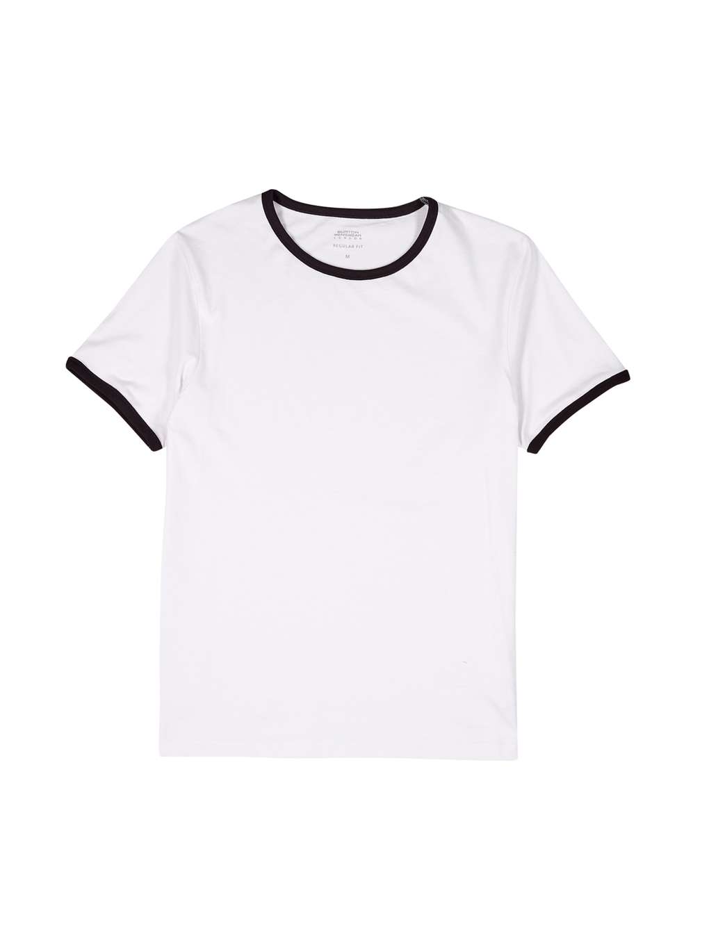 1020x1360 White And Black Ringer T Shirt