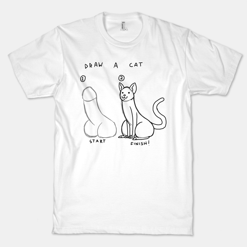 800x800 How To Draw A Cat T Shirts, Tank Tops, Sweatshirts And Hoodies