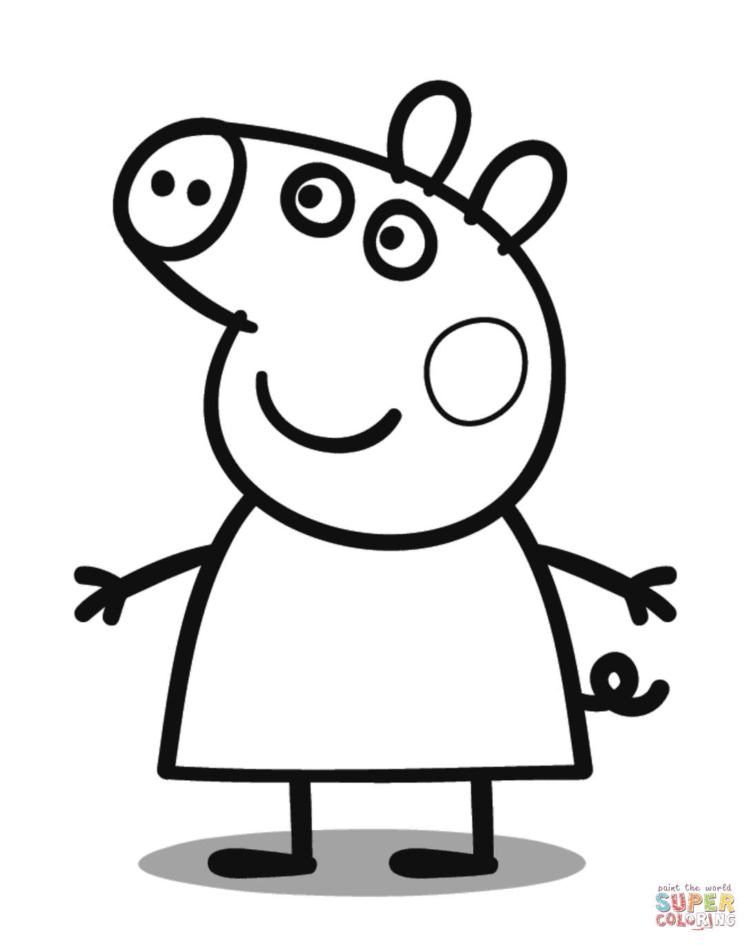 1089x1370 Peppa Pig Coloring Pages Free Coloring Pages