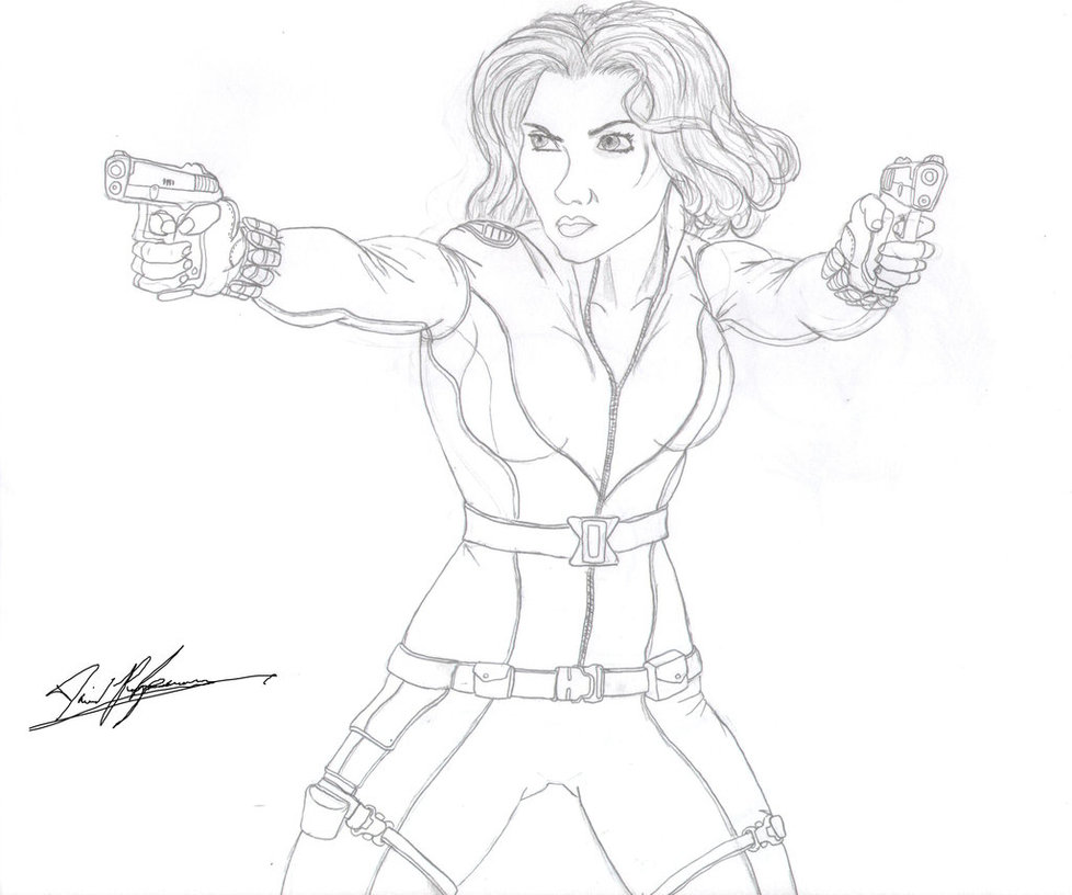 Black Widow Drawing at GetDrawings | Free download