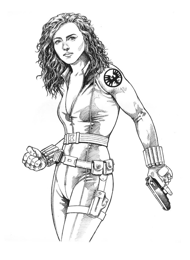 765x1045 Black Widow Inked By Jedi Art Trick