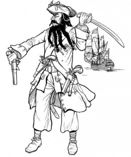 260x310 Kids Pirates Coloring Pages Free Colouring Pictures To Print