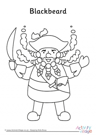 320x452 Blackbeard Colouring Page 460.