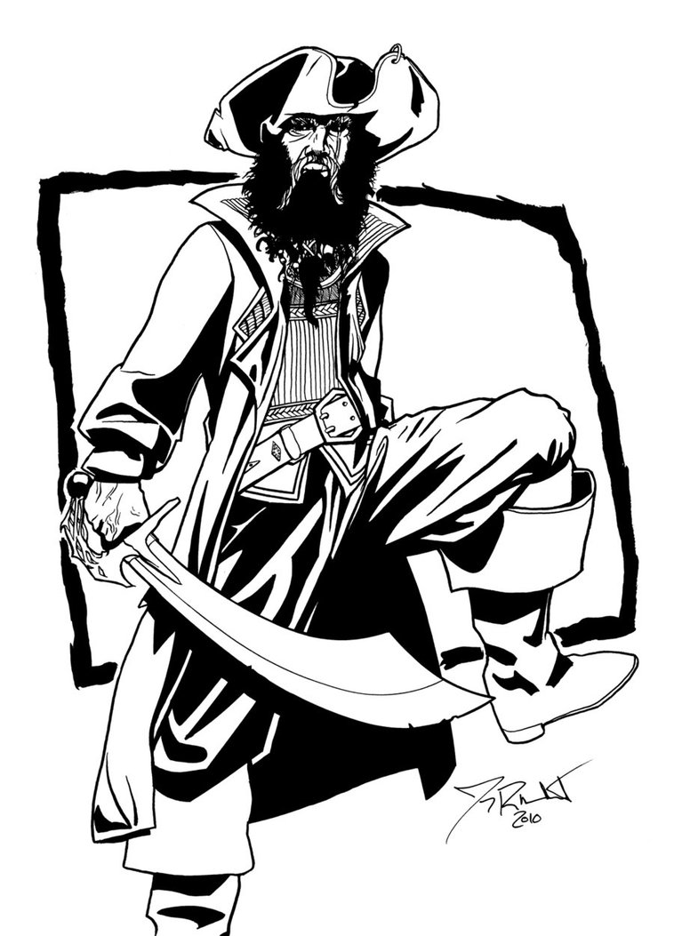 758x1053 Black Beard Inked By Dirtyinks