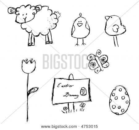 450x419 Easter Doodles Art Amp Doodles