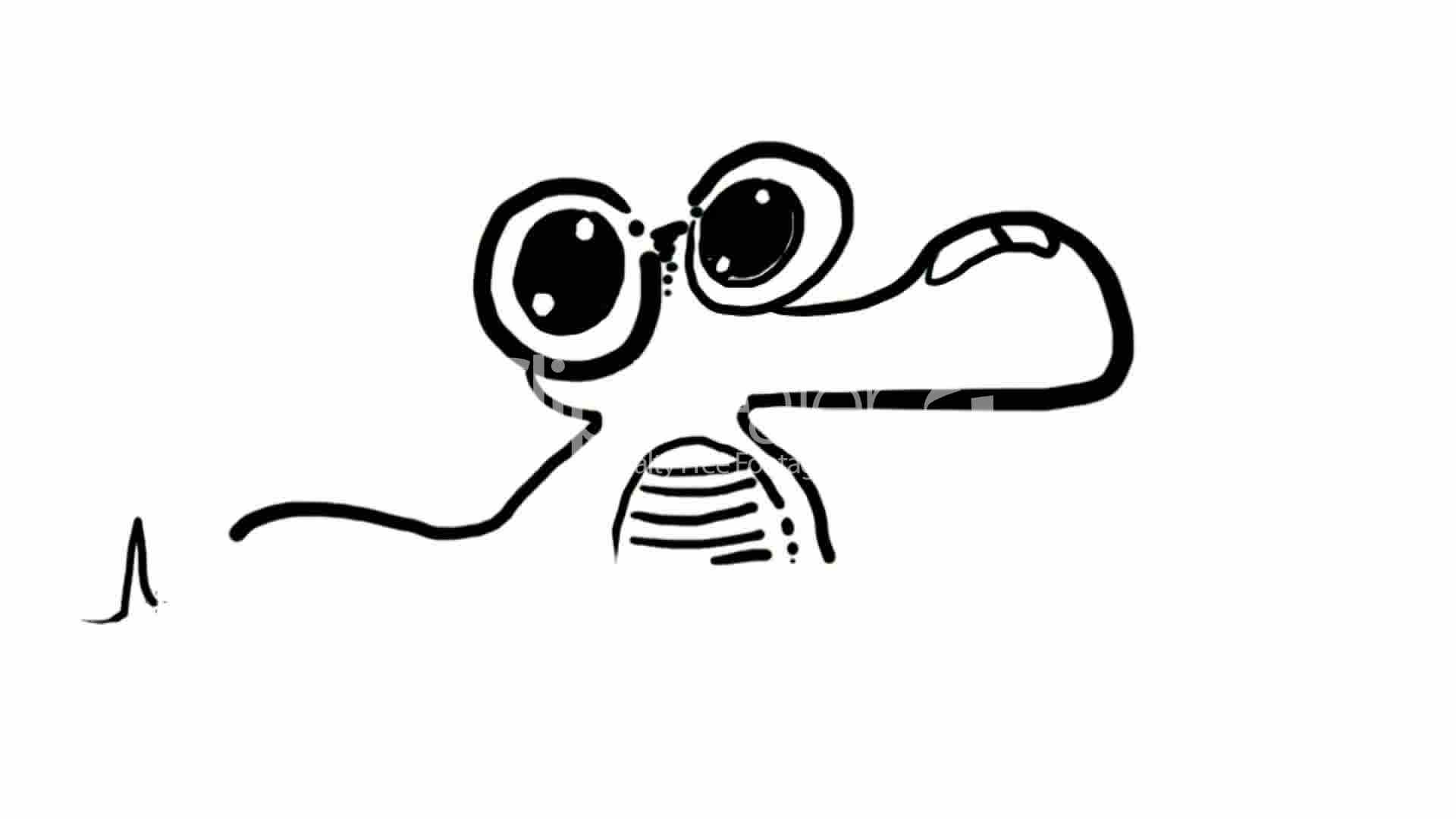 1920x1080 Stick Figure Of Crocodile,children Paintings,hand Drawn Video