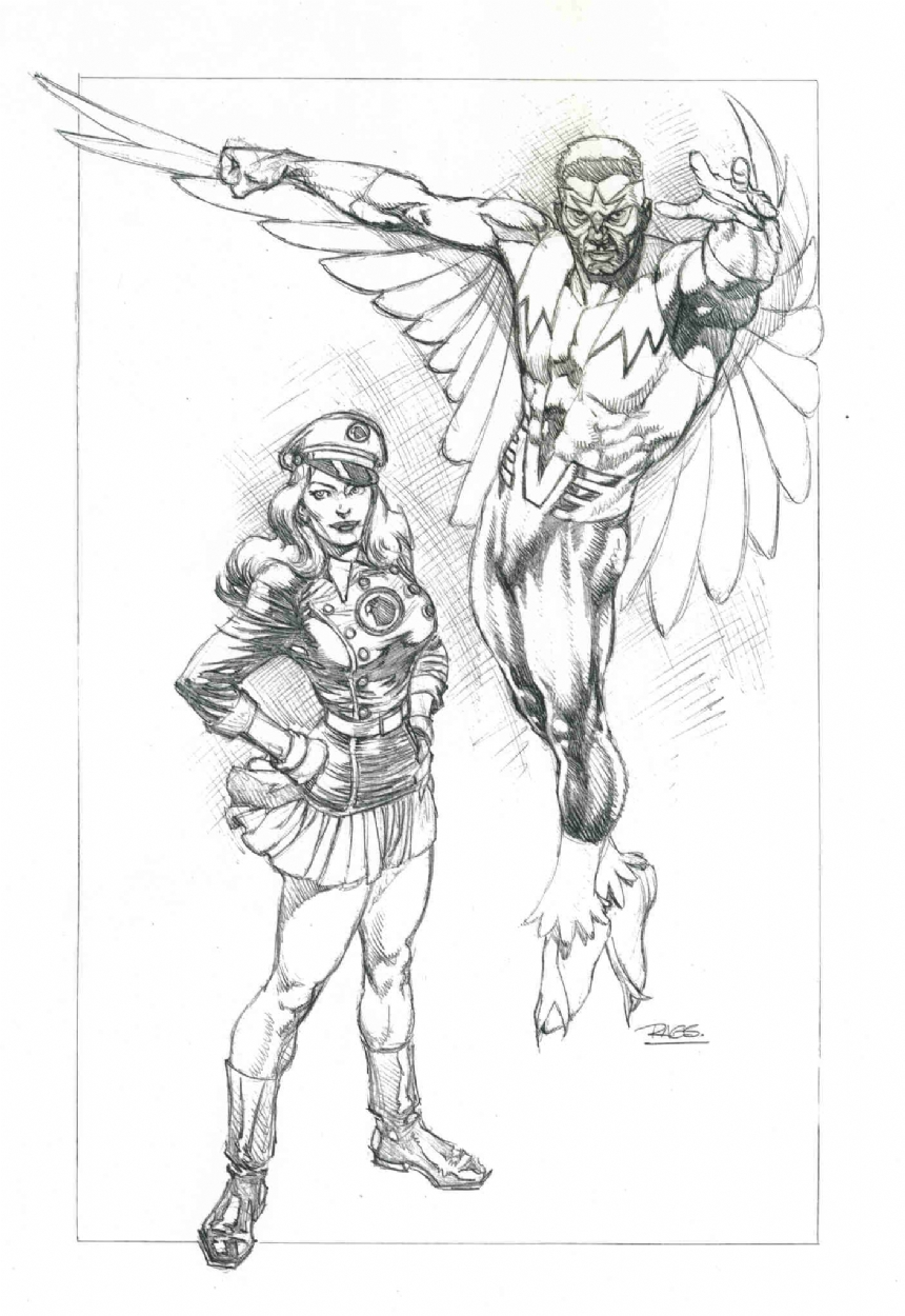 860x1250 The Falcon And Lady Blackhawk Rags Morales, In Michael Rankins'S