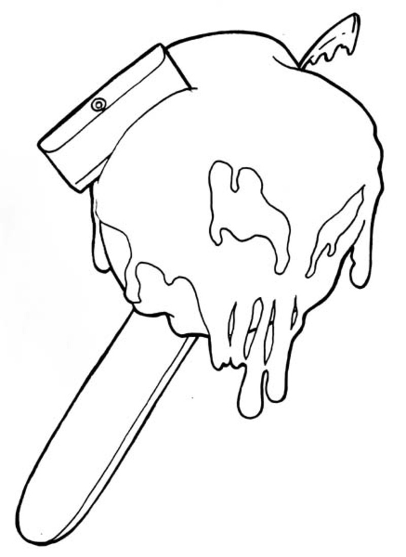 800x1098 Razor Blade Drawing Tumblr For Pictures Candy Apple Tattoo