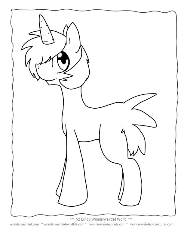 612x792 Unicorn Coloring Pages For Kids Free To Print