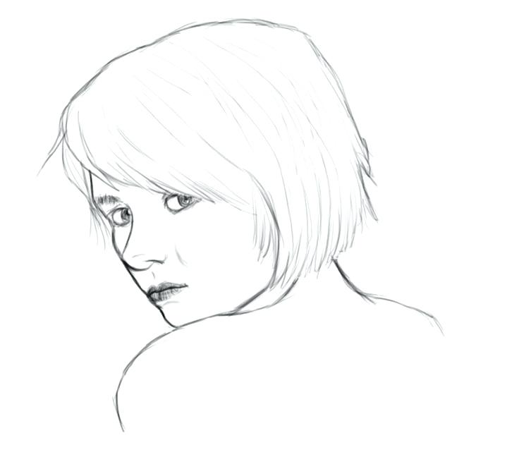 736x641 Blank Face Coloring Page Face Girls Coloring Pages For Kids