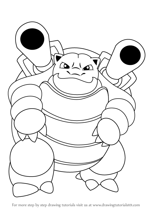 Blastoise Drawing at GetDrawings | Free download