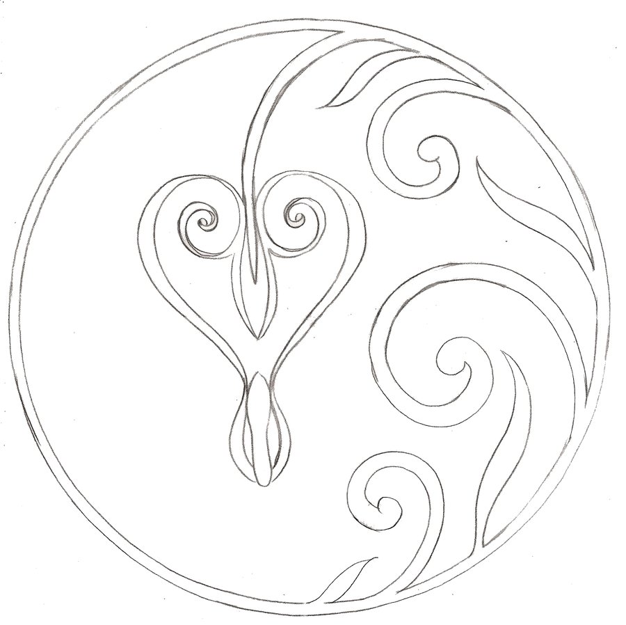 900x898 Bleeding Heart Flower Tattoo 4 By ~metacharis