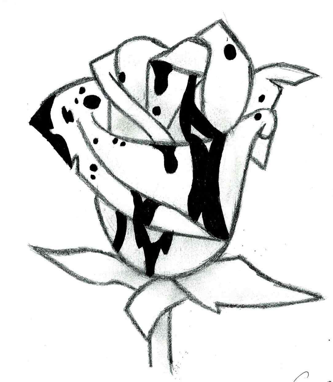 Bleeding Rose Drawing at Free for