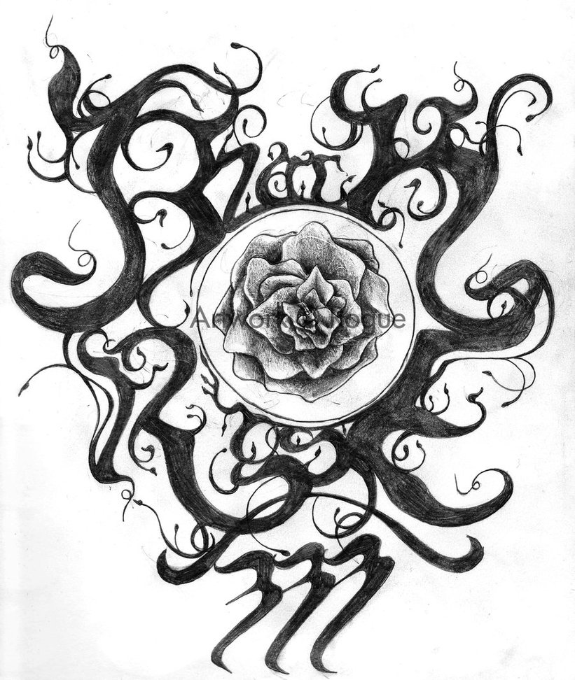 821x972 Black Rose 333 Logo Wip By Black Rose333