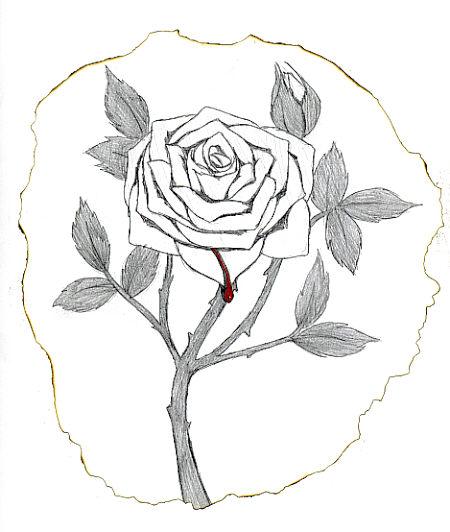 450x532 Bleeding Rose By Nixcore