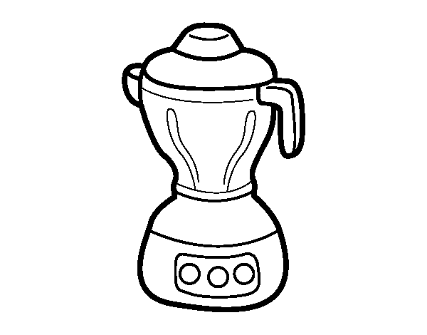 600x470 Blender Coloring Page