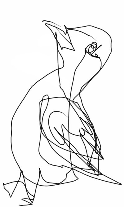 400x667 Blind Contour Drawing 1 By Crystalfrostfa