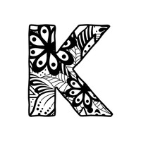 200x200 Alphabet Alphabets Flower Flowers Design Designs Pattern Patterns