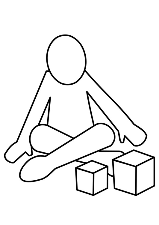 531x750 Coloring Page To Play With Blocks
