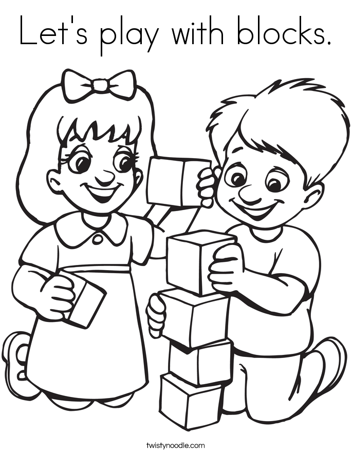 685x886 Let's Play With Blocks Coloring Page