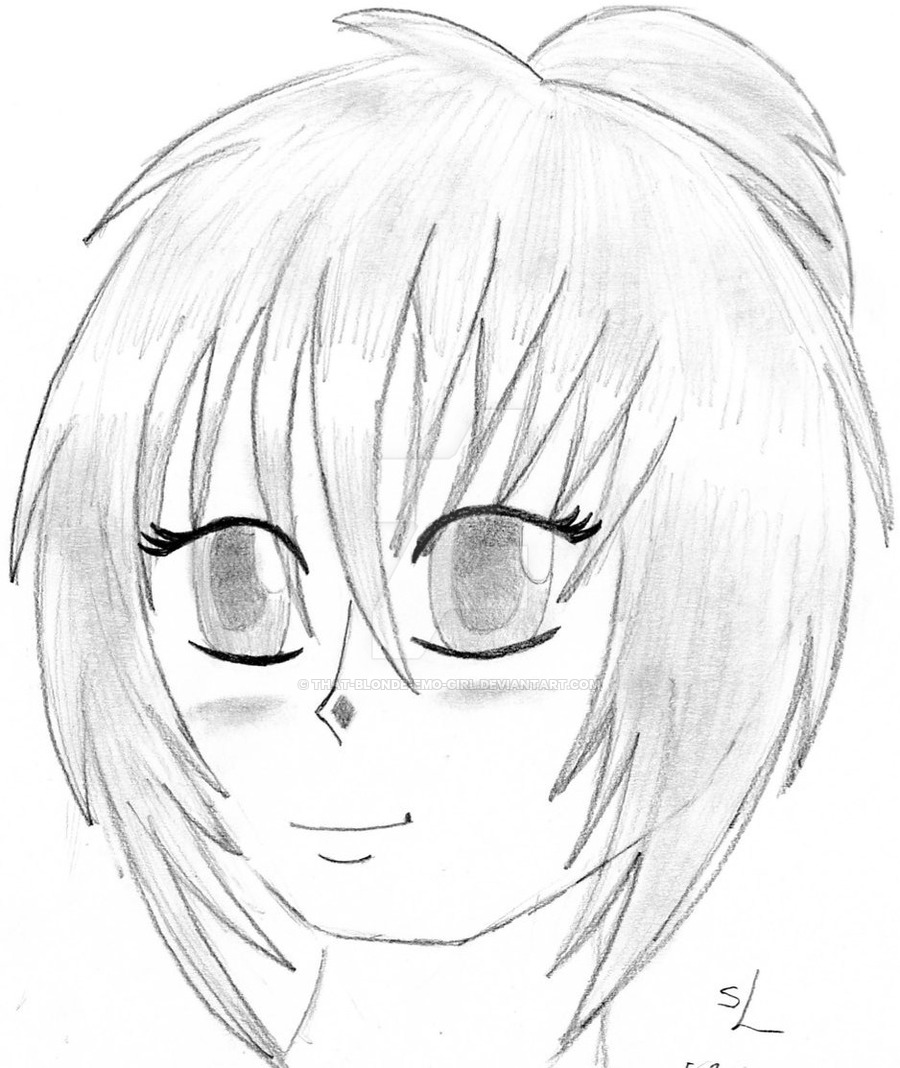 900x1068 Self Portrait By That Blonde Emo Girl